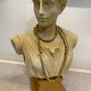 Gold Beaded Long Necklace 💕